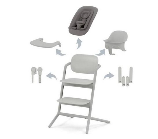CYBEX Krzesełko LEMO 4-in 1 Set ABTSHE Suede Grey - mid grey