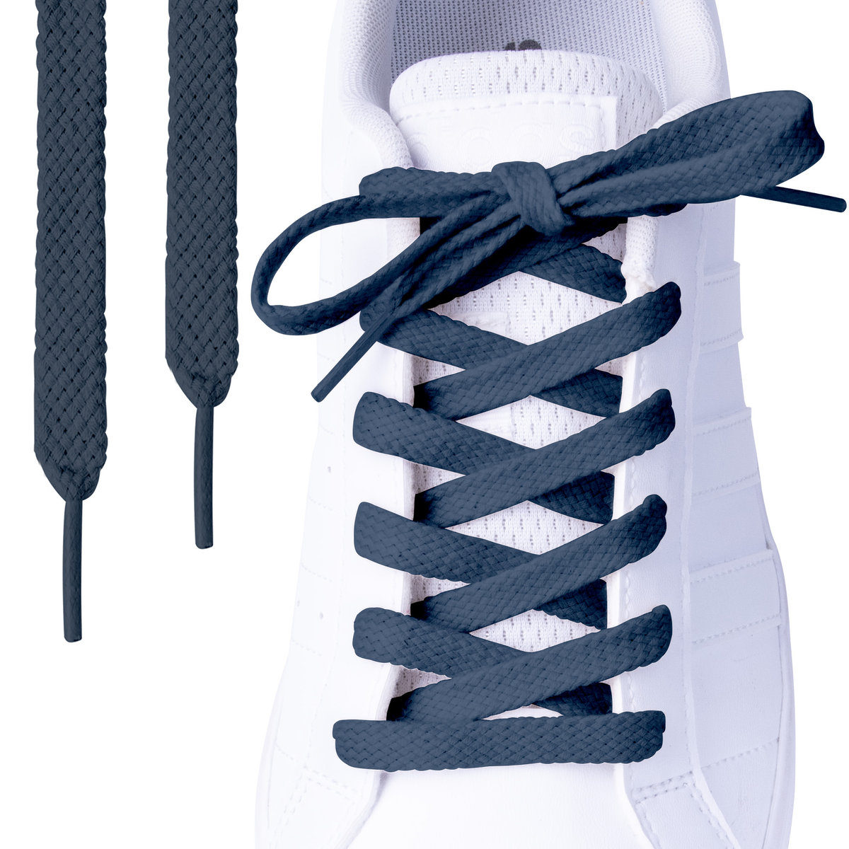 Sznurówki sznurowadła do butów płaskie granatowe