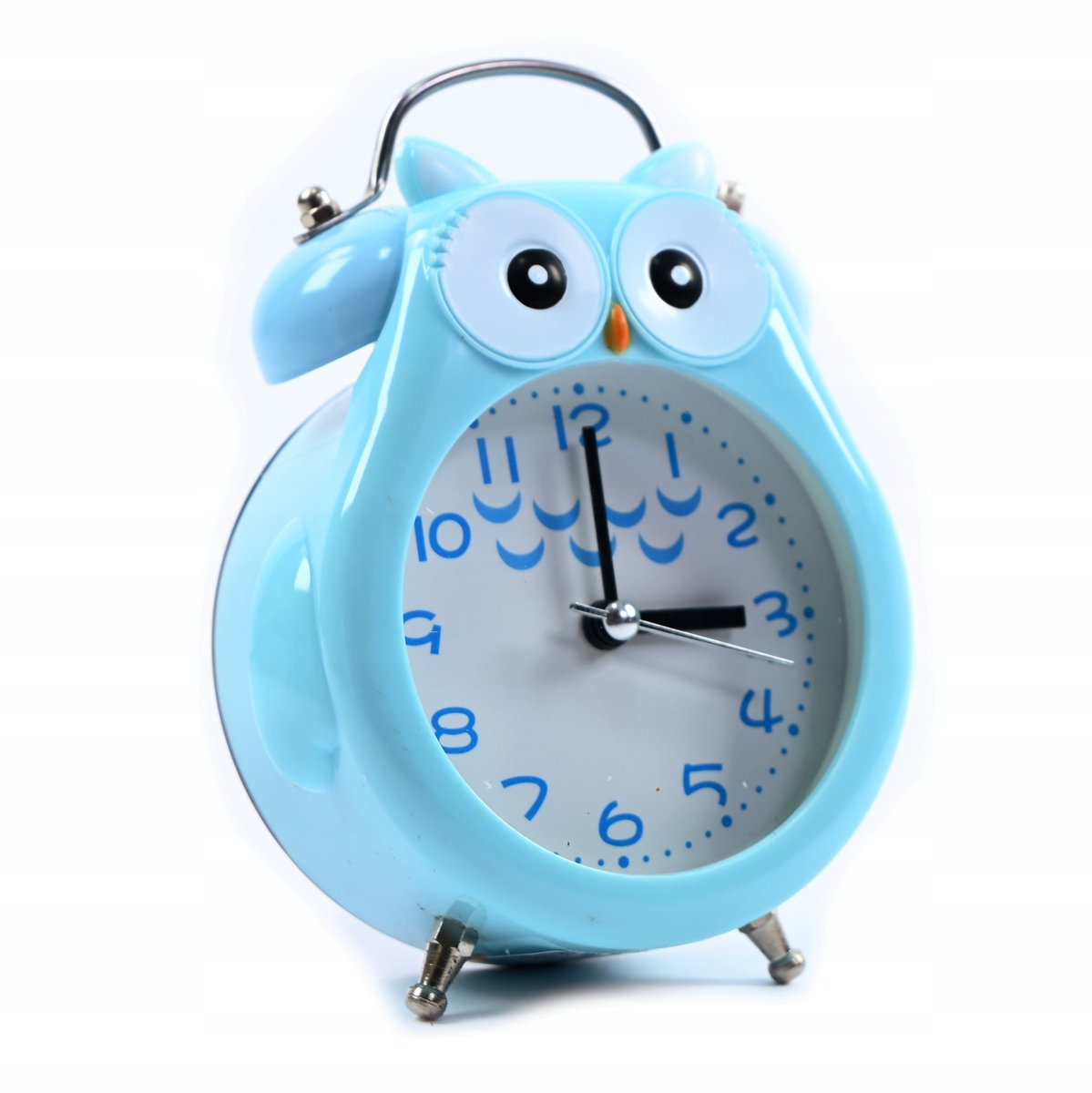ZEGAR Z BUDZIKIEM DLA DZIECI ALARM NIEBIESKA SOWA