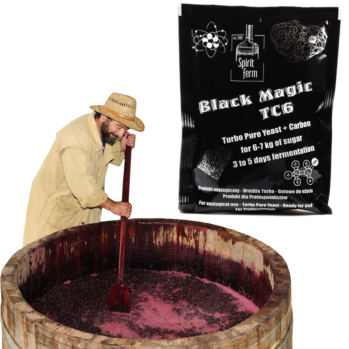 BLACK MAGIC TC6 DROŻDŻE GORZELNICZE SPIRIT FERM