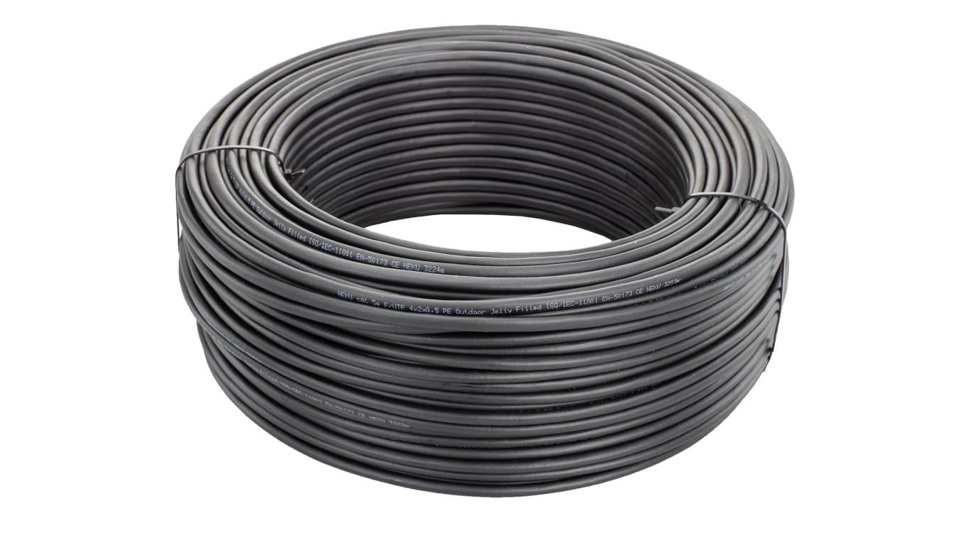 Kabel teleinformatyczny żelowany FTPw kat.5e F/UTP 4x2x0,5 NEKU /100m/