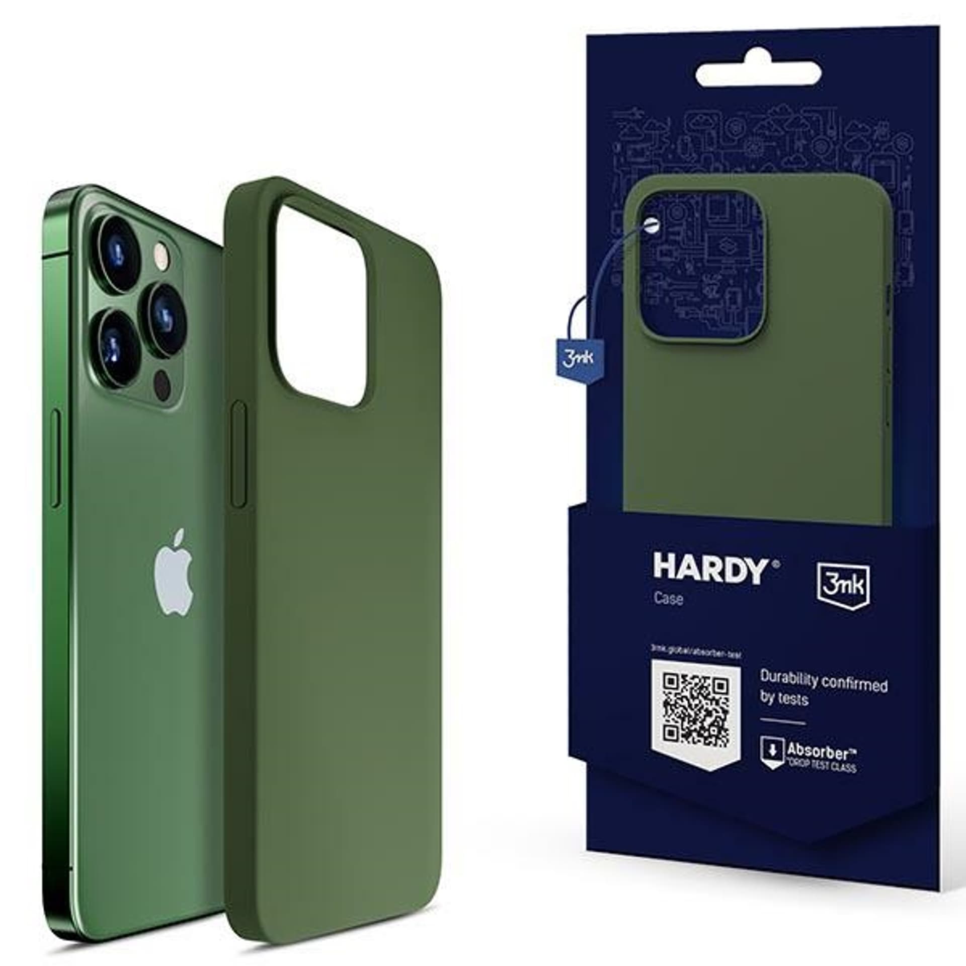 3mk Hardy Silicone Mag Case Alphine do iPhone 13 Pro Max zielony