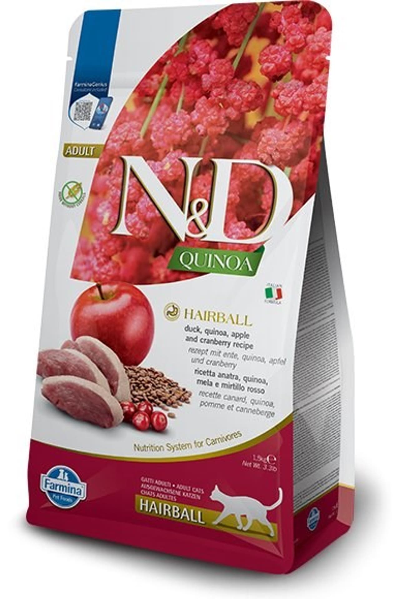 FARMINA N&D QUINOA CAT HAIRBALL 1,5kg
