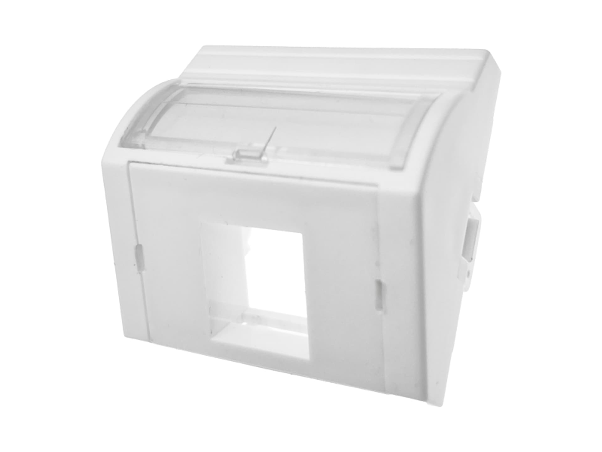 Adapter 45x45 1xRJ45 (wypukły kątowy) ALANTEC  - ALANTEC