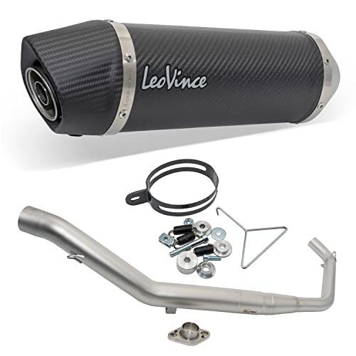 Układ wydechowy LeoVince SBK LV ONE EVO, Carbon, 1/1, z dopuszczeniem do Yamaha MT-125 / YZF-R125B z katem