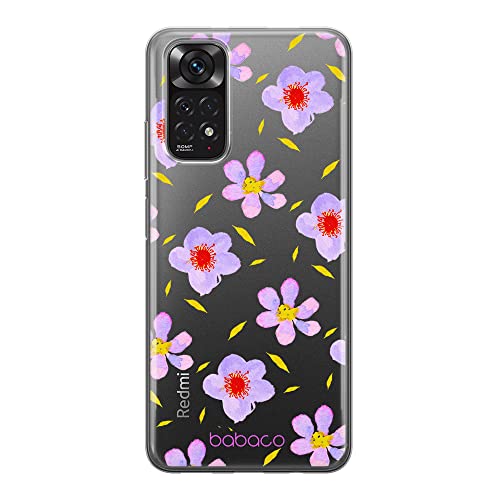 ERT GROUP etui na telefon Xiaomi REDMI NOTE 11S 4G / REDMI NOTE 11 4G, case oryginalny i oficjalnie licencjonowany przez Babaco, wzór Flowers 022, plecki z TPU częściowo przeźroczyste