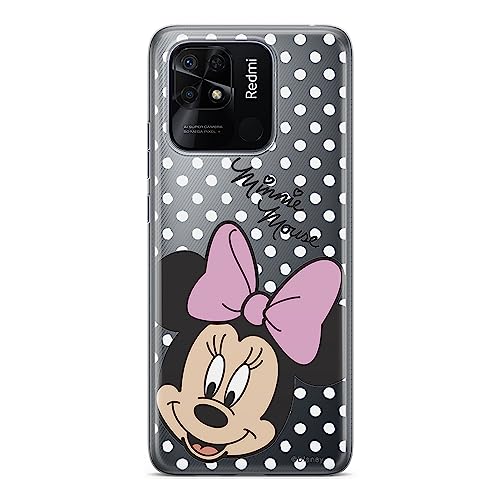 ERT GROUP etui na telefon Xiaomi REDMI 10C, case oryginalny i oficjalnie licencjonowany przez Disney, wzór Minnie 008, optymalnie dopasowane, plecki z TPU częściowo przeźroczyste