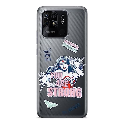 ERT GROUP etui na telefon Xiaomi REDMI 10C, case oryginalny i oficjalnie licencjonowany przez DC, wzór Wonder Woman 025, optymalnie dopasowane, plecki z TPU częściowo przeźroczyste