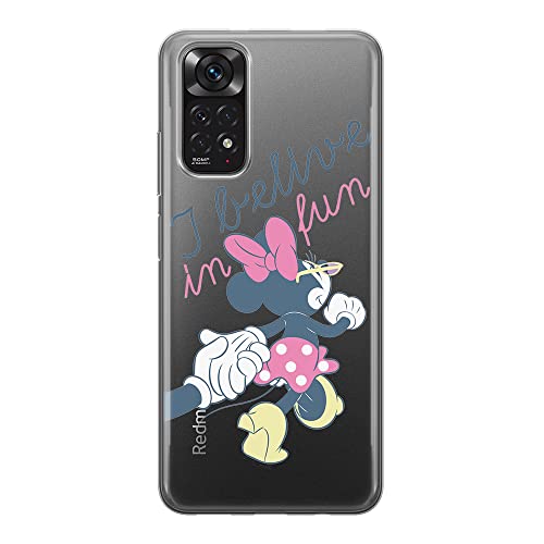 ERT GROUP etui na telefon Xiaomi REDMI NOTE 11S 4G / REDMI NOTE 11 4G, case oryginalny i oficjalnie licencjonowany przez Disney, wzór Minnie 005, plecki z TPU częściowo przeźroczyste