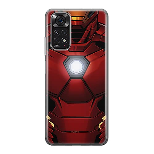 ERT GROUP etui na telefon Xiaomi REDMI NOTE 11S 4G / REDMI NOTE 11 4G, case oryginalny i oficjalnie licencjonowany przez Marvel, wzór Iron Man 020, plecki z TPU