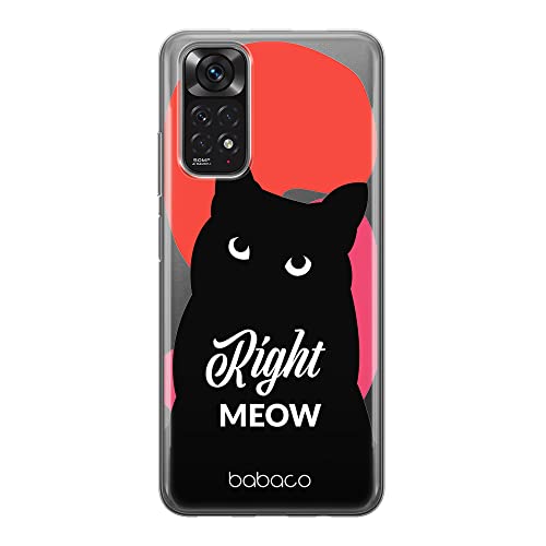 ERT GROUP etui na telefon Xiaomi REDMI NOTE 11S 4G / REDMI NOTE 11 4G, case oryginalny i oficjalnie licencjonowany przez Babaco, wzór Cats 004, plecki z TPU częściowo przeźroczyste