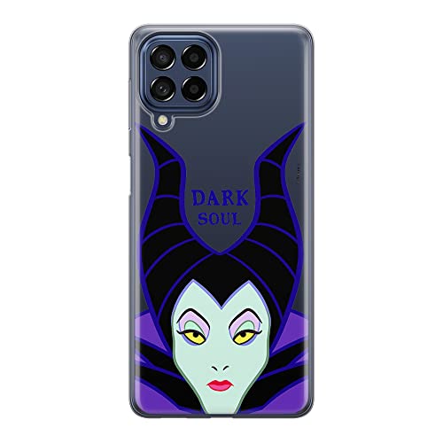 ERT GROUP etui na telefon Samsung M53 5G, case oryginalny i oficjalnie licencjonowany przez Disney, wzór Maleficent 001, optymalnie dopasowane, plecki z TPU częściowo przeźroczyste
