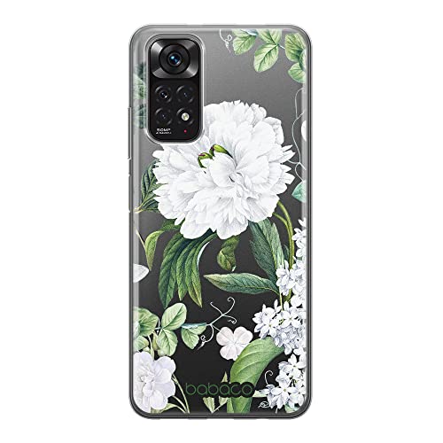 ERT GROUP etui na telefon Xiaomi REDMI NOTE 11S 4G / REDMI NOTE 11 4G, case oryginalny i oficjalnie licencjonowany przez Babaco, wzór Flowers 031, plecki z TPU częściowo przeźroczyste