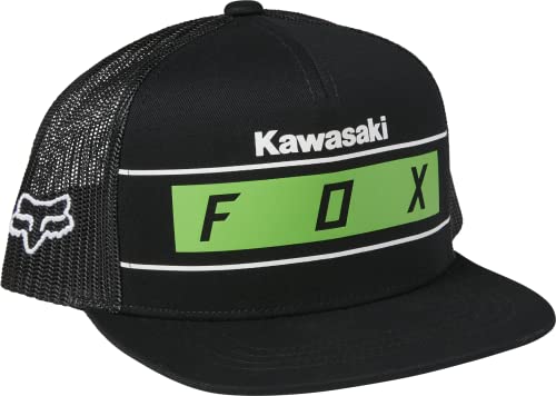 Fox Racing Koszulka dziecięca Kawasaki Snapback, uniseks, czarna, rozmiar uniwersalny UE