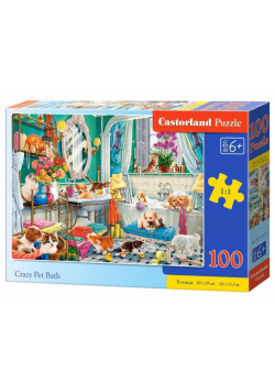Puzzle 100 Crazy Pet Bath CASTOR