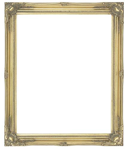 ANTIQUE złote shabby chic styl prostokątne lustro ścienne w komplecie ze szkłem pilkingtona najwyższej jakości - rozmiar: 28 cali x 24 cale (70 cm x 60 cm)