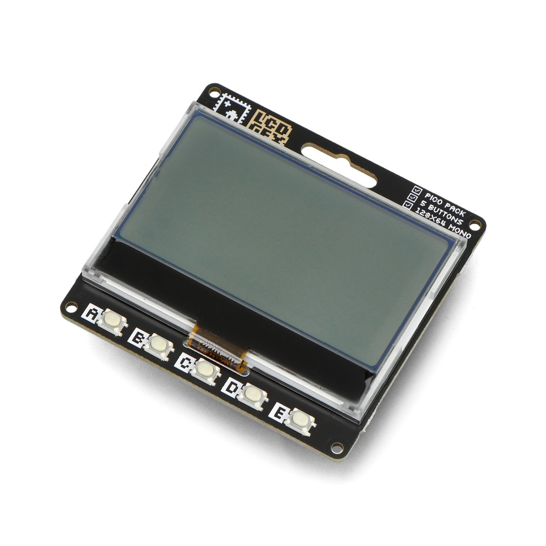 Pico GFX Pack - monochromatyczny wyświetlacz LCD - podświetlenie RGBW - do Raspberry Pi Pico - PiMoroni PIM656