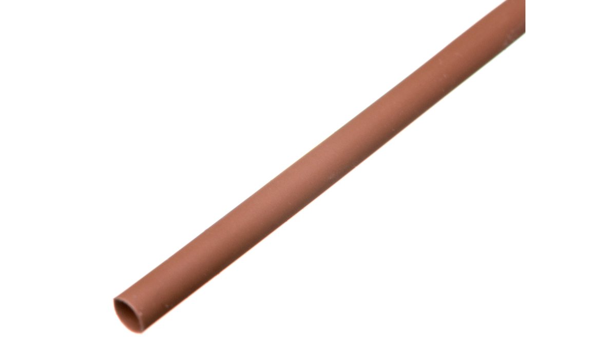 CellPack Rura termokurczliwa cienkościenna CR 2,4/1,2 - 3/32 brązowa /1m/ 8-7051 /100szt./ 8-7051