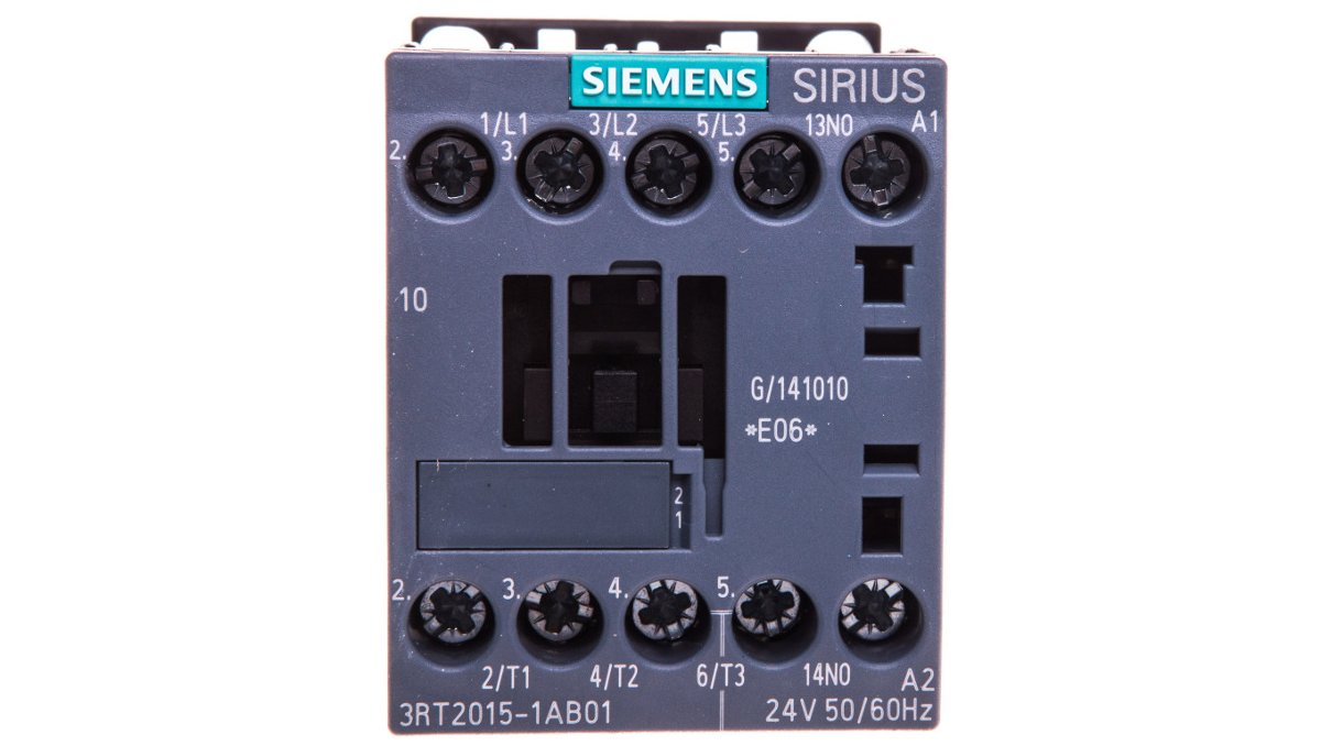 Siemens Stycznik mocy 7A 3P 24V AC 1Z 0R S00 3RT2015-1AB01 3RT2015-1AB01