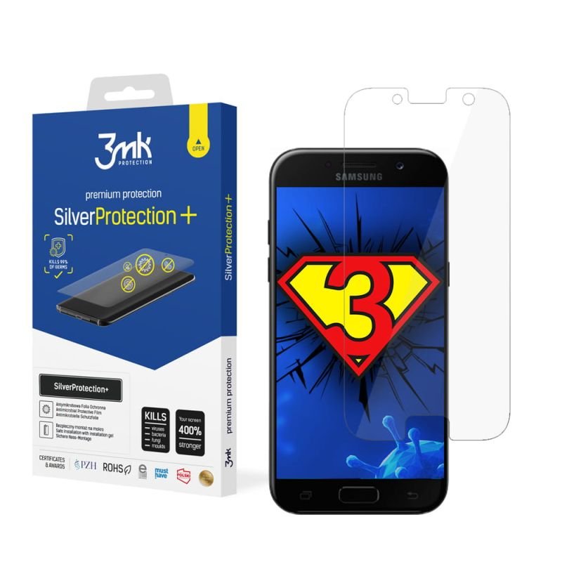 Antymikrobowa folia ochronna do Samsung Galaxy A5 2017 - 3mk SilverProtection+