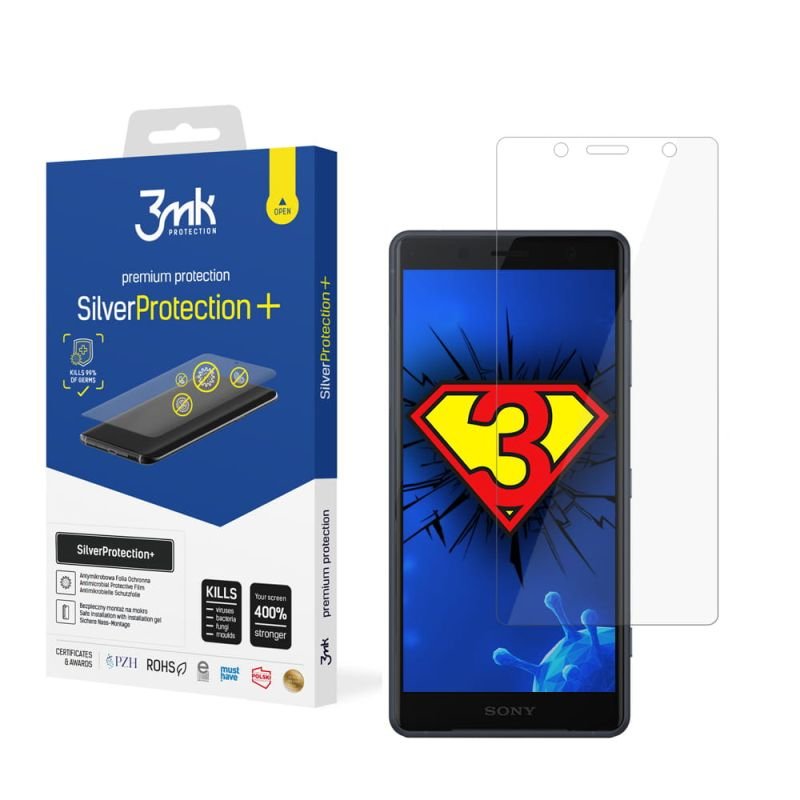 Antymikrobowa folia ochronna do Sony Xperia XZ2 Compact - 3mk SilverProtection+