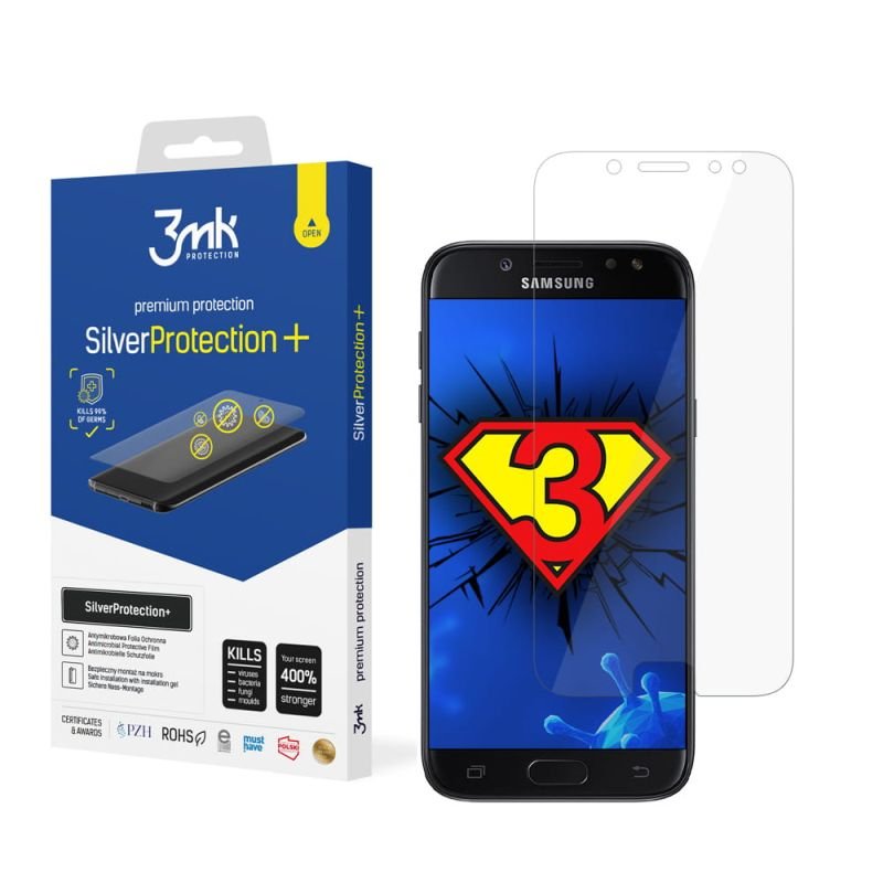 Antymikrobowa folia ochronna do Samsung Galaxy J7 2017 - 3mk SilverProtection+