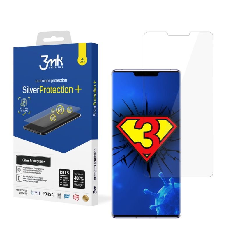 Antymikrobowa folia ochronna do Huawei Mate 30 Pro 5G - 3mk SilverProtection+