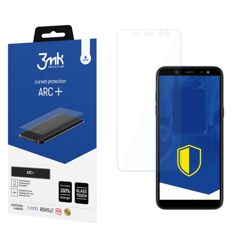 Folia na zaokrąglony ekran do Samsung Galaxy A6 - 3mk ARC+