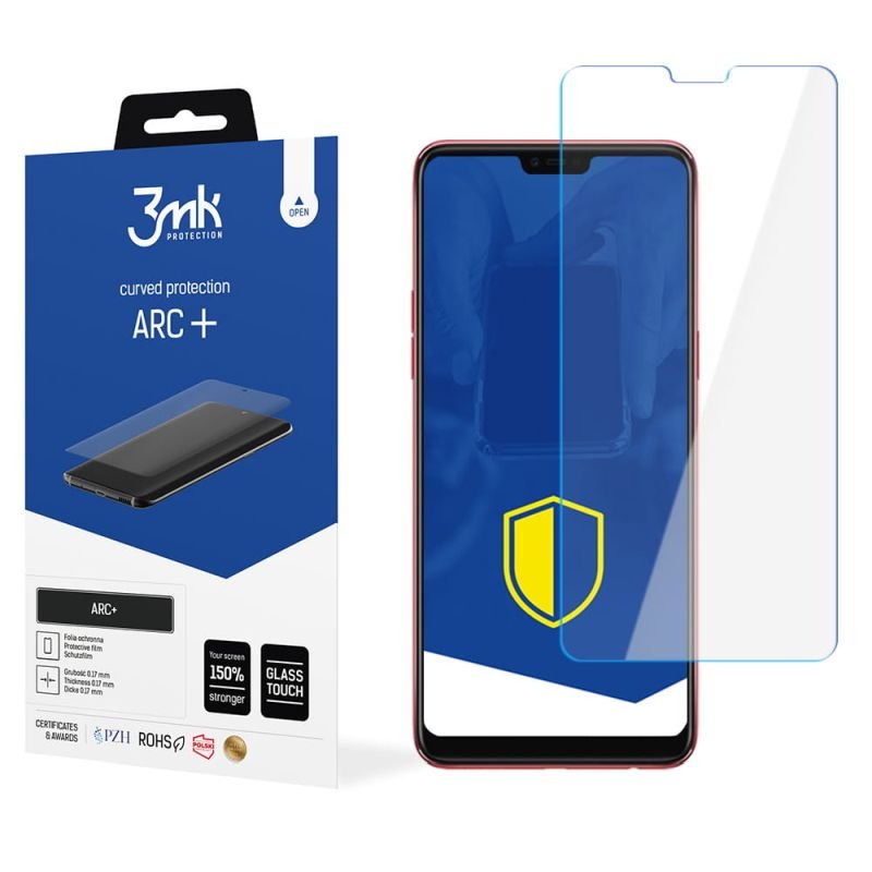 Folia na zaokrąglony ekran do Oppo F7 - 3mk ARC+