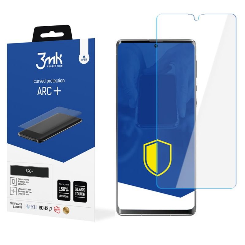 Folia na zaokrąglony ekran do Sharp Aquos R6 - 3mk ARC+