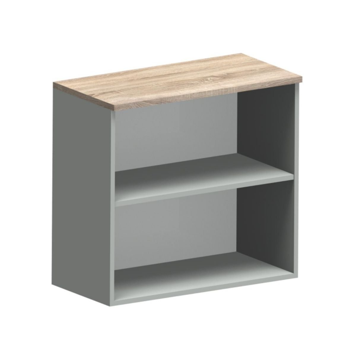 Nadstawka N-80-2 SILVER DĄB SONOMA + SZARA PLATYNA