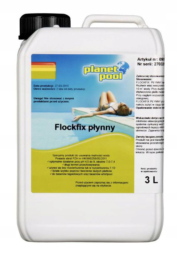 Planet Pool Produkt do pielęgnacji wody basenowej FLOCKFIX 3 l