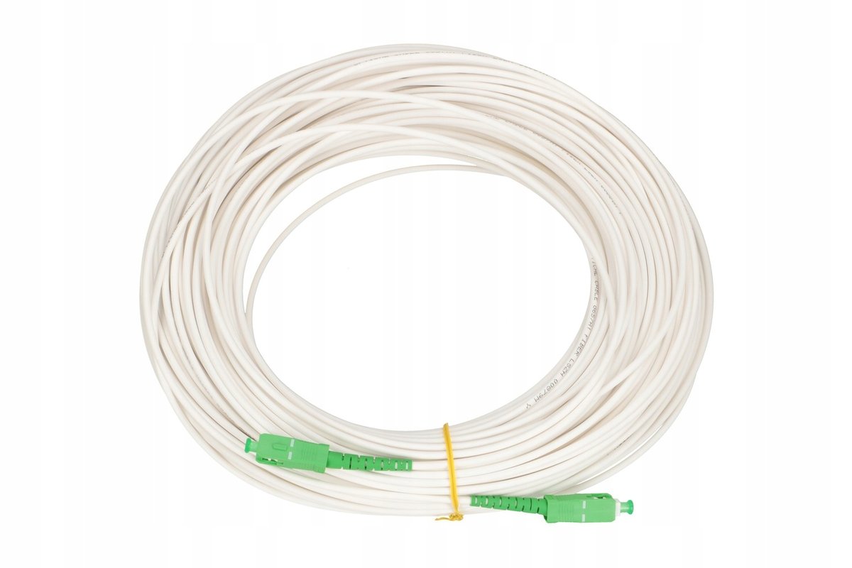 EXTRALINK PATCHCORD SC/APC-SC/APC SM G657A2 SIMPLEX 3.0MM 10M LSOH WHITE