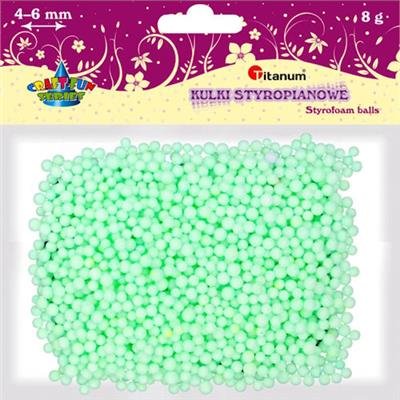 Hasta Ozdoba dekoracyjna Kulki Styropian Mietowe 5mm 8g Pbh