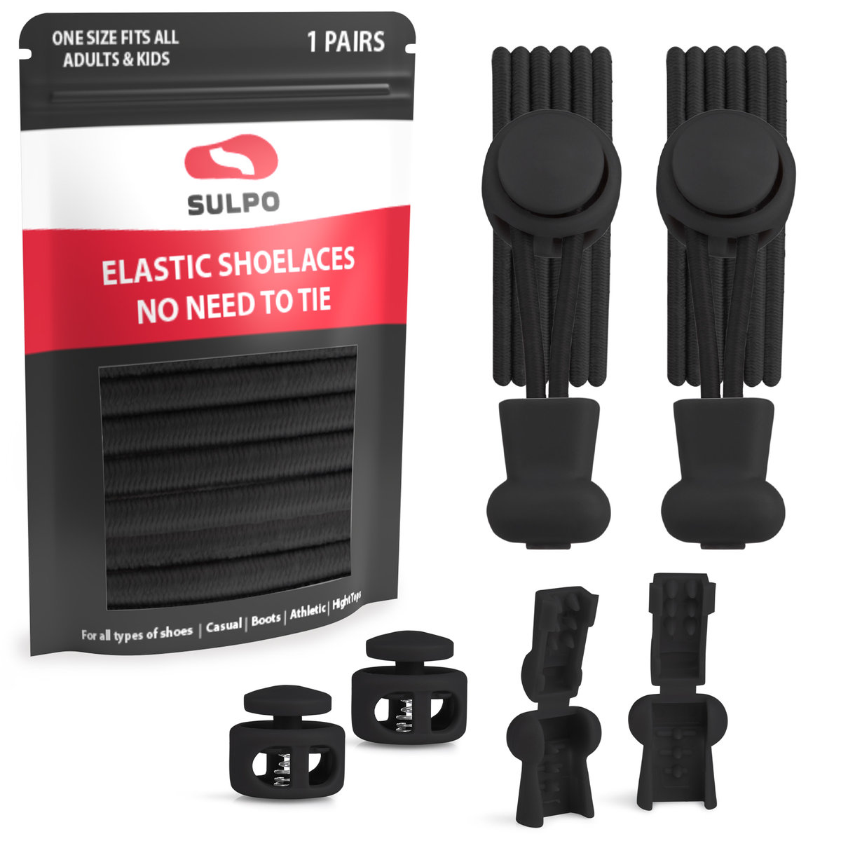 Sznurówki okrągłe sportowe trekking zaciskowe