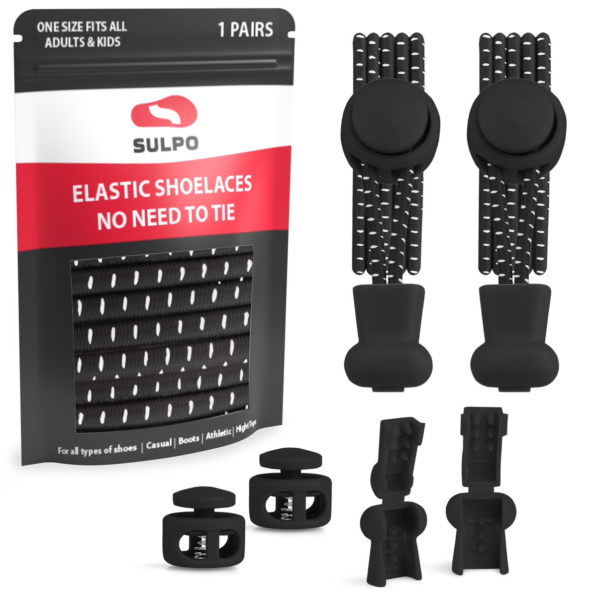 Sznurówki do butów elastyczne mocne bez wiązania