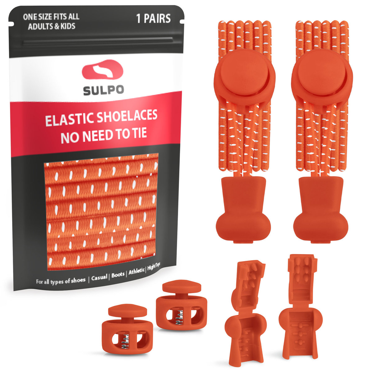 Sznurówki bez wiązania do butów sportowe kolorowe