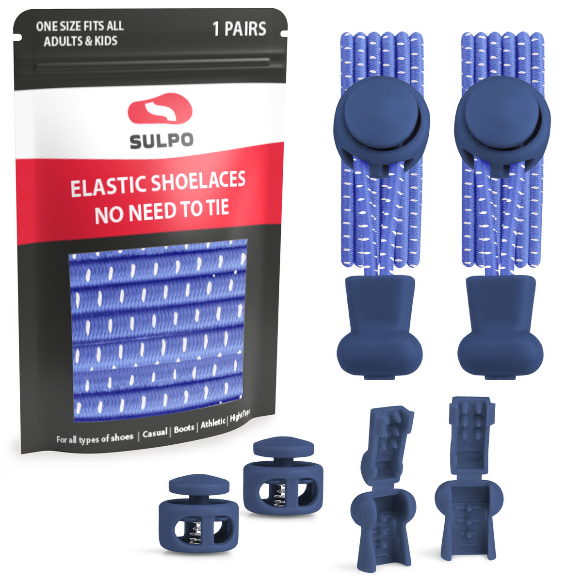 Elastyczne sznurowadła spinki gumki bez wiązania