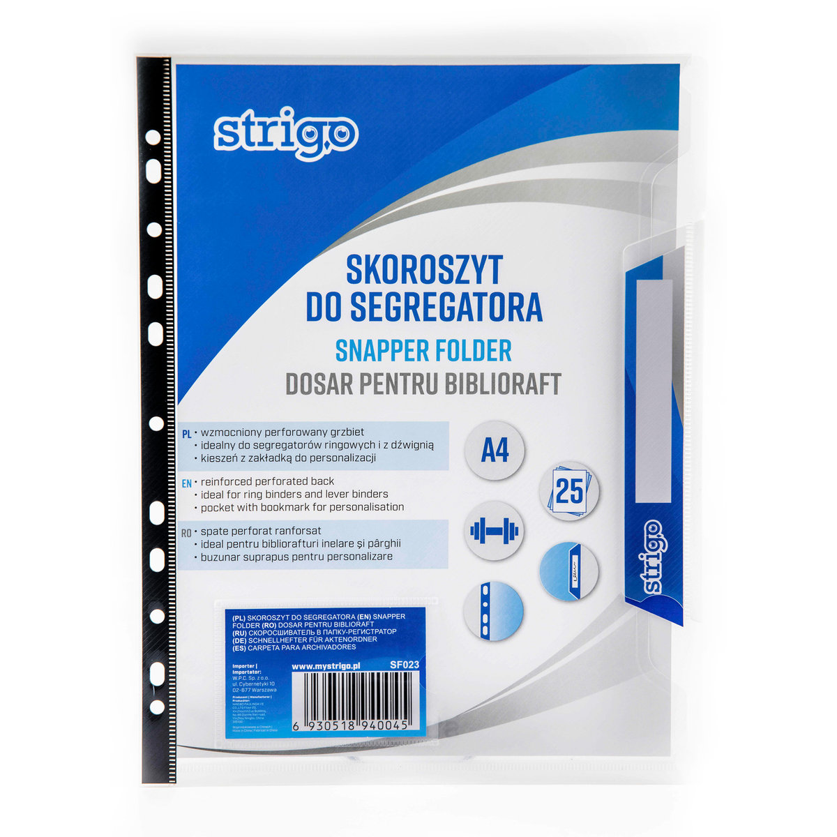 Strigo Skoroszyt PP A4 SF023 STRIGO