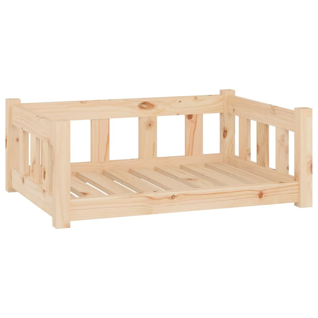 Legowisko dla psa, 75,5x55,5x28 cm, lite drewno so