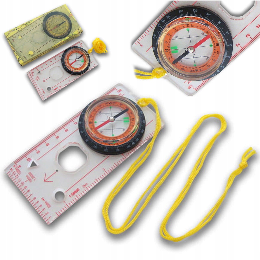 Kompas Mapowy Busola Podziałka Lupa Mapnik KP008