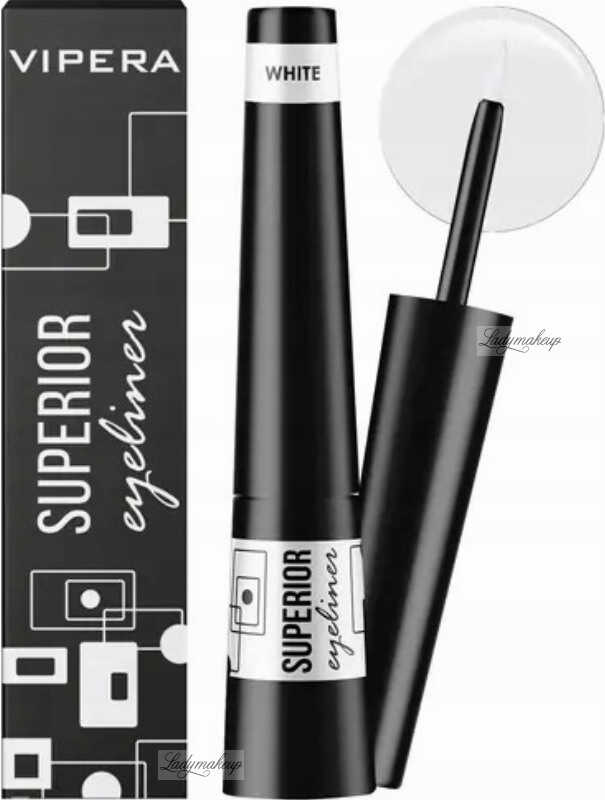 VIPERA - SUPERIOR VIVA EYELINER - Wodoodporny eyeliner w płynie - 3 ml - 08 WHITE