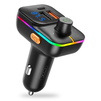 XO transmiter FM BCC09 Bluetooth MP3 ładowarka samochodowa 25W czarna