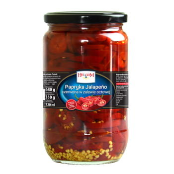 Papryka Jalapeno czerwona w zalewie octowej 680 g Helcom