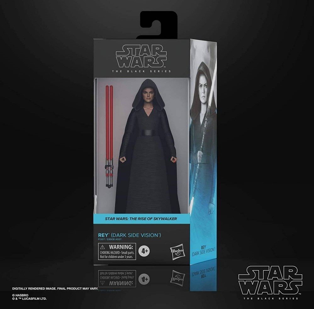 Star Wars The Black Series Rey (Dark Side Vision) zabawka 15-centymetrowa skala Gwiezdne Wojny: The Rise of Skywalker kolekcjonerska figurka akcji, wiek 4 lat i więcej F1307