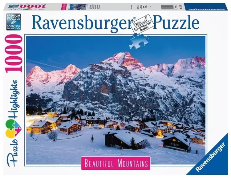 Puzzle 2D, Highlights, Góry Bernese Oberland, Murren, 1000 el.