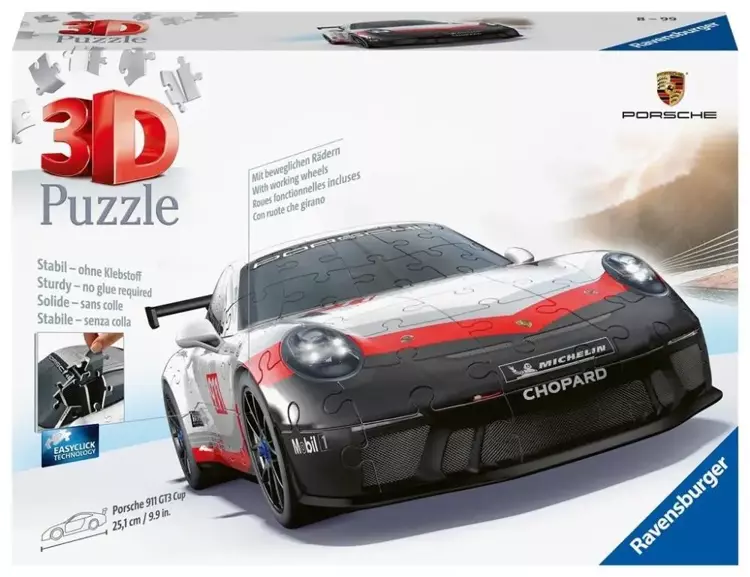 Puzzle 3D Porsche 911 GT3 CUP - Ravensburger