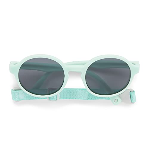 Oryginalne okrągłe okulary przeciwsłoneczne Dooky Fiji dla dziewcząt i chłopców, odpowiednie dla małych dzieci i niemowląt, ochrona UVA i UV-B, nietłukące się szkło z regulowanym i zdejmowanym
