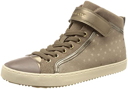Geox Dziewczęce J Kalispera Girl I sneakersy, szary (Smoke Grey)., 28 EU