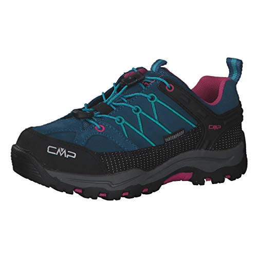 CMP Rigel Low Wp, Niskie Buty Wspinaczkowe Unisex-Dzieci, Deep Lake Baltic, 28 EU